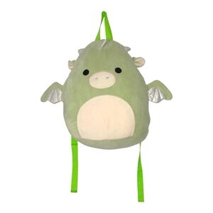 Squishmallows Drew The Dragon 12" Green Backpack Bag